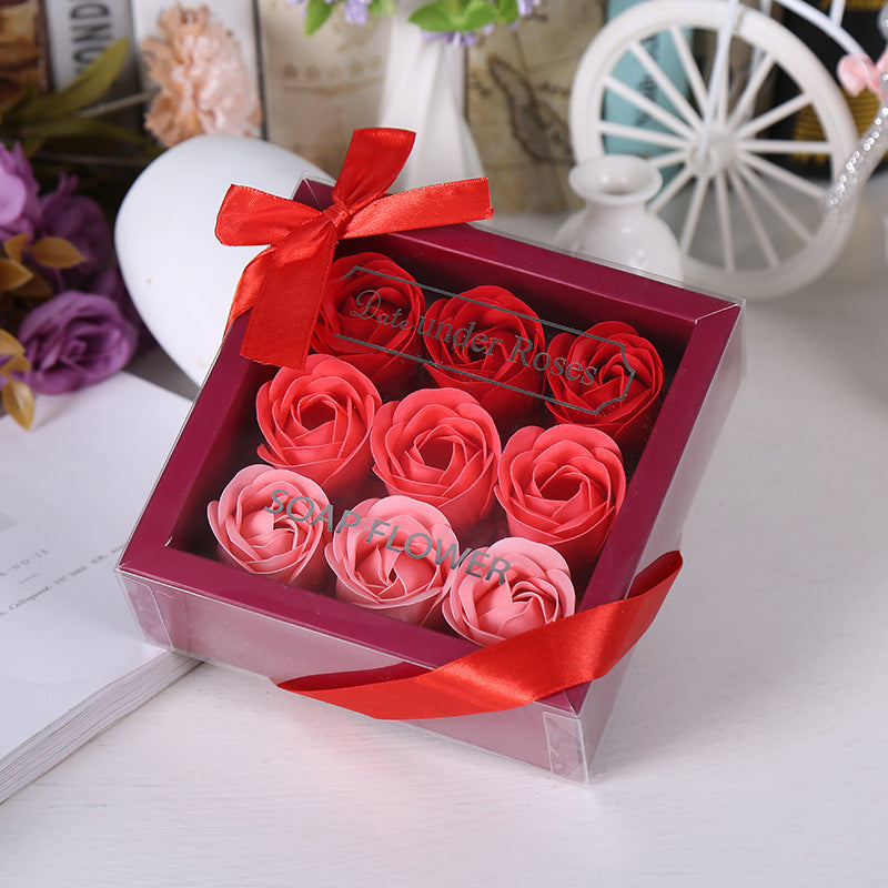 Bulk Rose Soap Flower Gift Box Valentine's Day Gift Holiday Party Creative Artificial Flower Couple Gift Wholesale