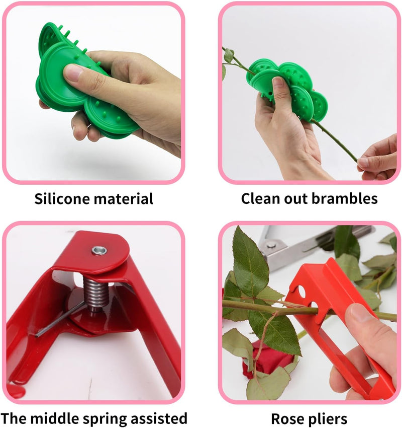 Bulk Rose Thorn Remover Kit Silicone Rose Thorn Stripper and Removal Stripping Tool Wholesale