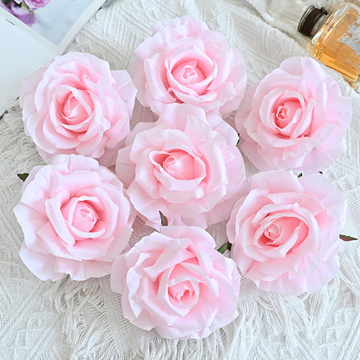 Bulk 7pcs Avalanche Rose Flower Heads Silk Flowers for Crafts Wholesale