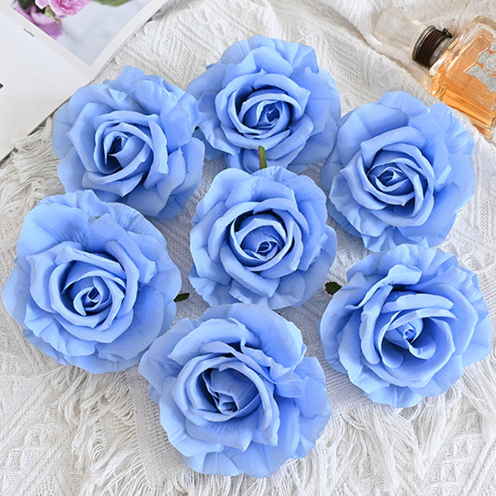 Bulk 7pcs Avalanche Rose Flower Heads Silk Flowers for Crafts Wholesale