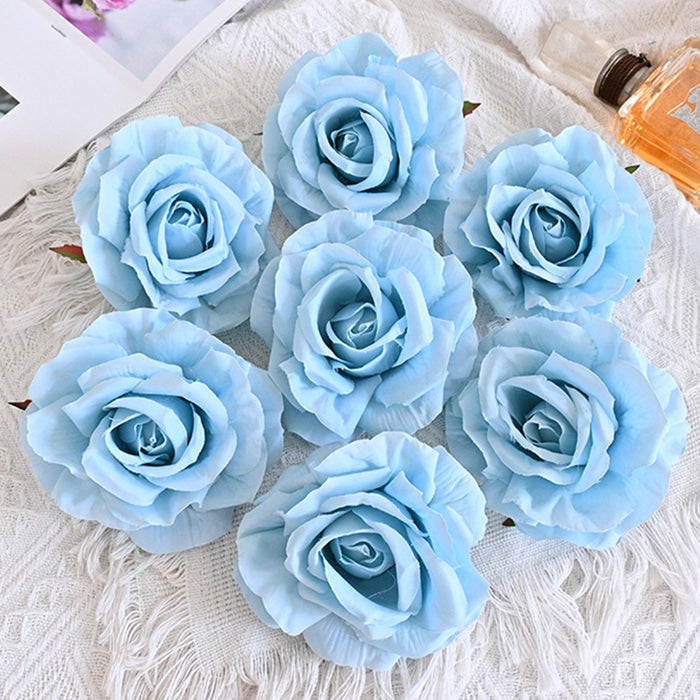 Bulk 7pcs Avalanche Rose Flower Heads Silk Flowers for Crafts Wholesale