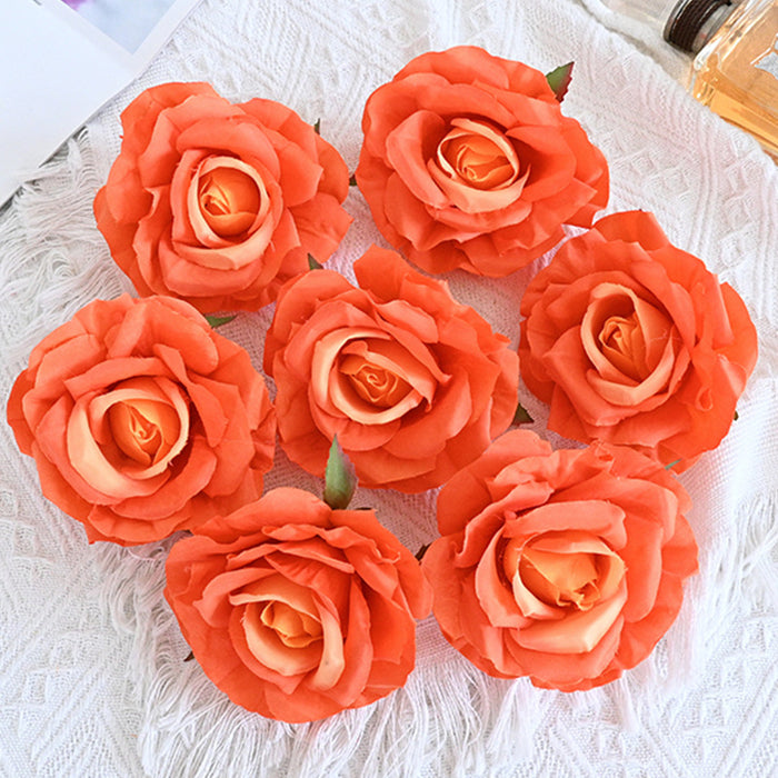 Bulk 7pcs Avalanche Rose Flower Heads Silk Flowers for Crafts Wholesale