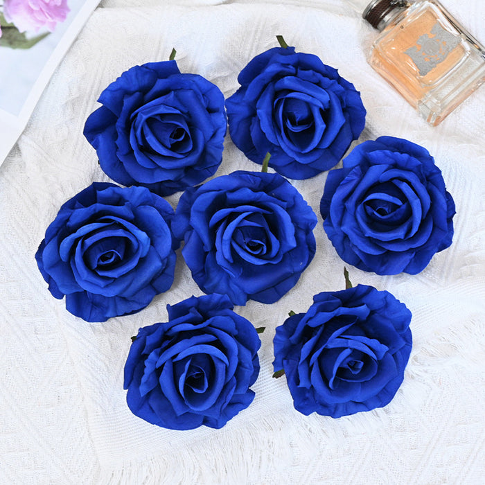 Bulk 7pcs Avalanche Rose Flower Heads Silk Flowers for Crafts Wholesale