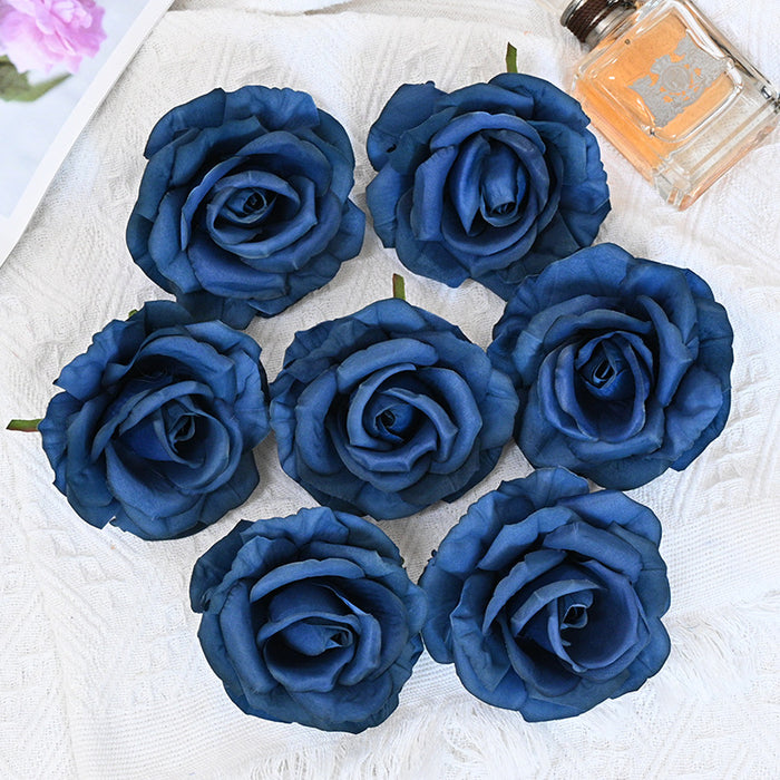 Bulk 7pcs Avalanche Rose Flower Heads Silk Flowers for Crafts Wholesale