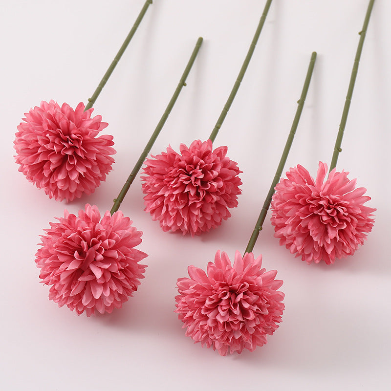 Lot de 5 tiges de chrysanthèmes artificiels en vrac de 11 pouces pour fleurs d'automne 