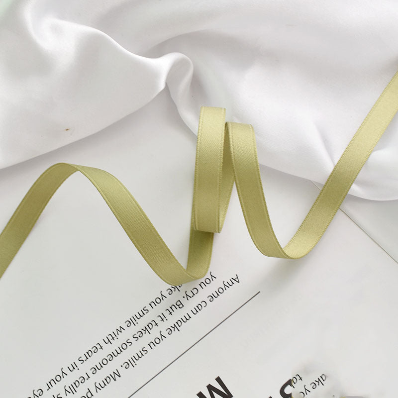 Ruban de soie en mousseline de soie à franges fait main vert sauge en vrac de 39 po pour l'artisanat de mariage en gros