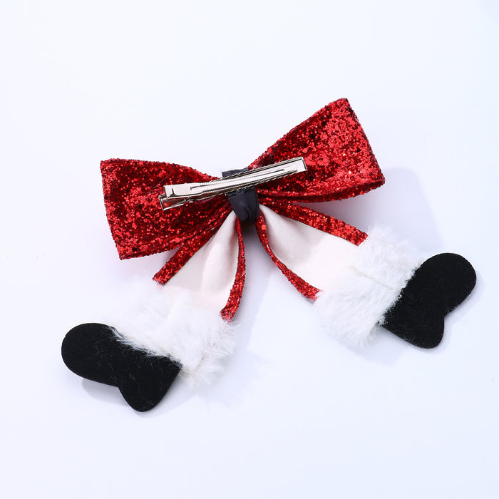 Bulk Santa Stocking Style Christmas Tree Ornament with Clip Wholesale