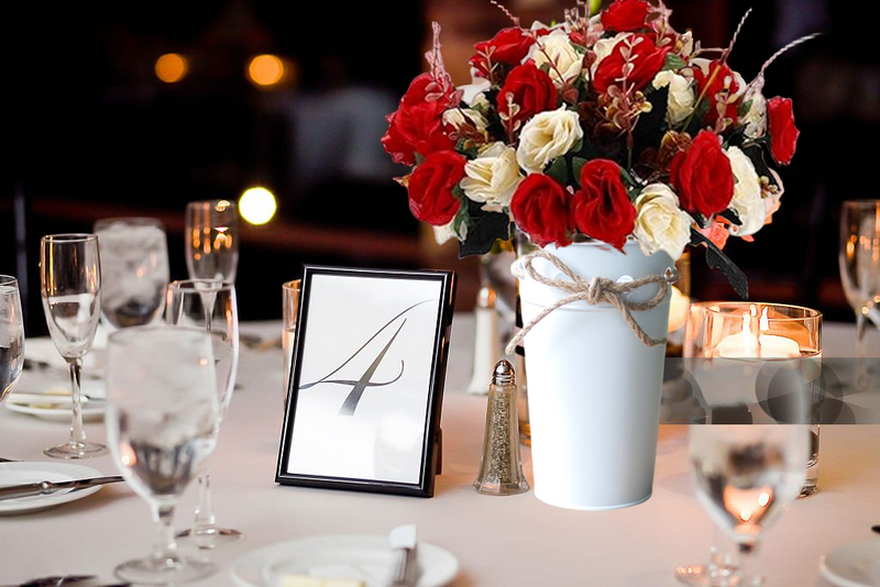 Lot de 3 compositions florales artificielles en pots pour mariage, vente en gros