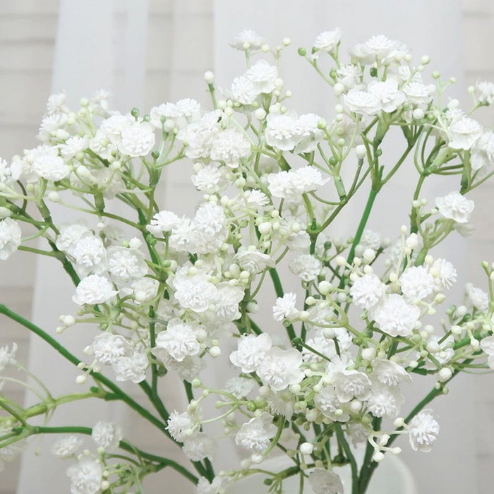 Bulk 19" Silk Baby's Breath Stems Branch Spray Flowers Blossom Bouquet Arrangement for Wedding Wholesale
