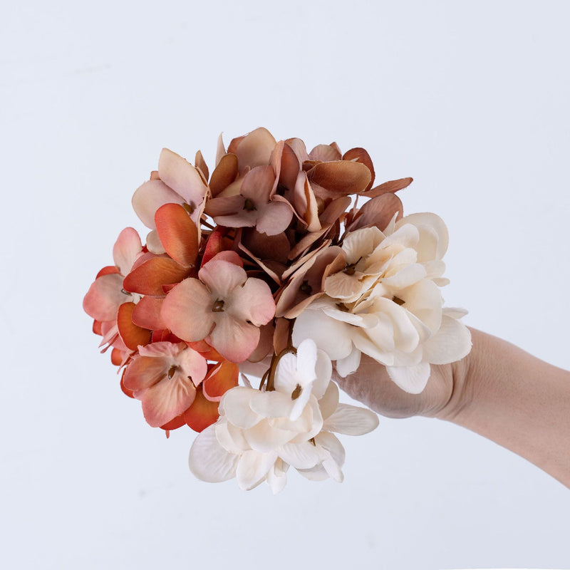 Lot de 5 grappes de têtes d'hortensia en vrac pour panneaux muraux artisanaux, boutonnière, vente en gros 