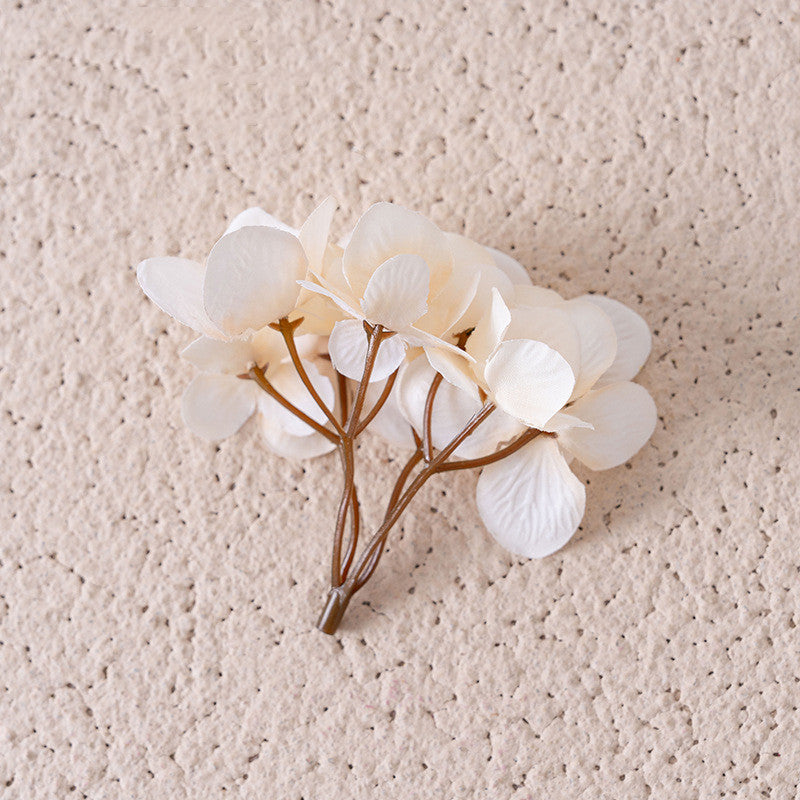 Lot de 5 grappes de têtes d'hortensia en vrac pour panneaux muraux artisanaux, boutonnière, vente en gros 