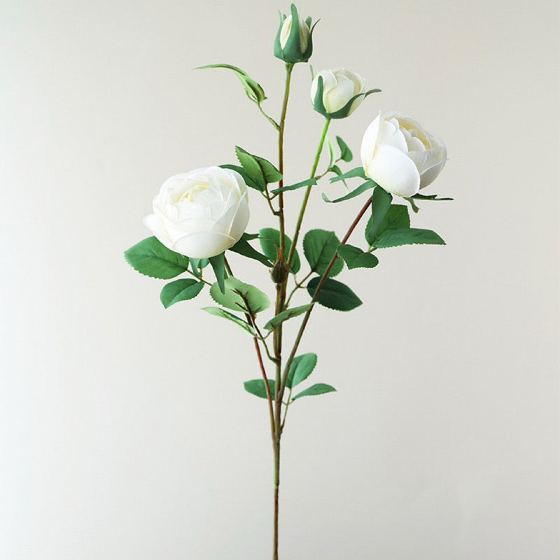 Tallo de flores de seda de peonía de 27 "a granel con capullos al por mayor