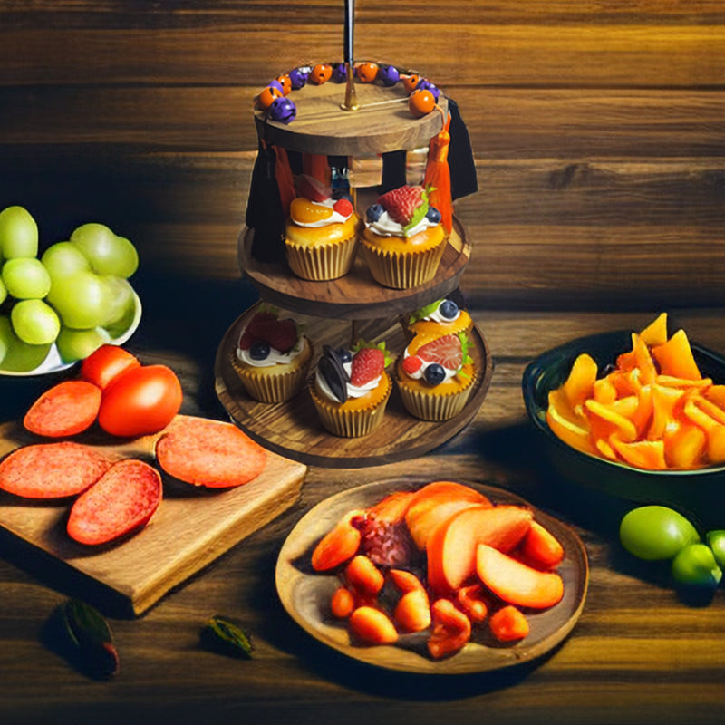 Halloween Wooden Tiered Tray Spook up Your Décor