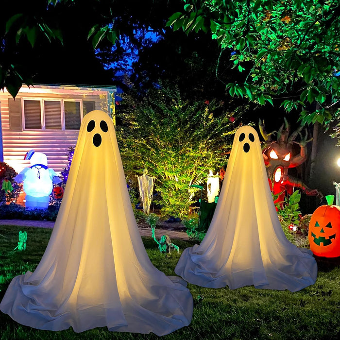 Bulk Extra Tall Adjustable Spooky Ghost Decor Halloween Light Decor Wholesale