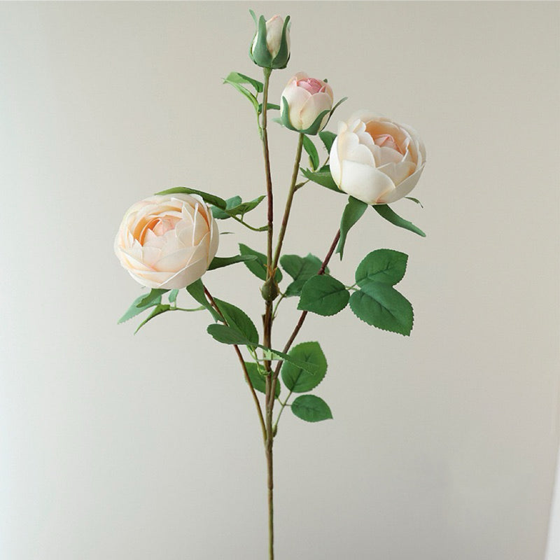 Tallo de flores de seda de peonía de 27 "a granel con capullos al por mayor