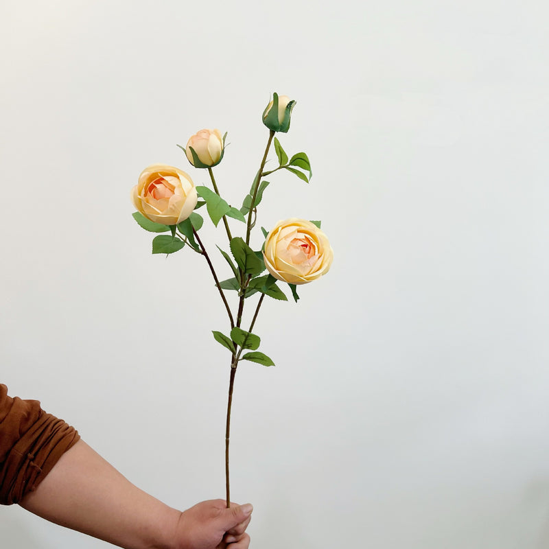 Tallo de flores de seda de peonía de 27 "a granel con capullos al por mayor