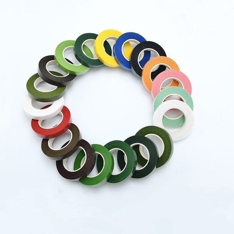 Lot de 3 rubans floraux de 16 couleurs de 1/2" de large pour l'emballage des tiges de bouquet et l'artisanat floral en gros