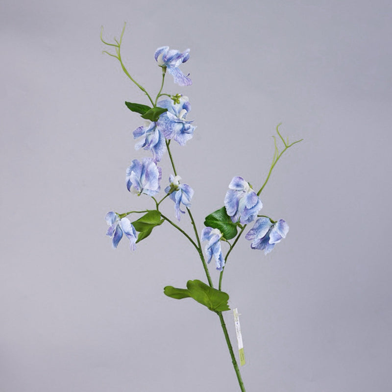 Tiges de fleurs de pois de senteur en vrac, vaporisateur Real Touch Floral Pea avec feuilles, vente en gros