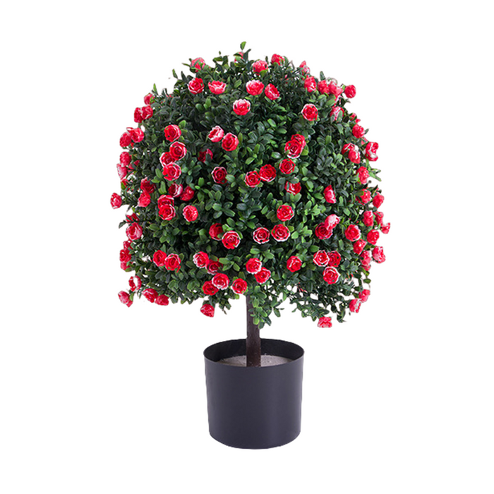 Bulk 2 Pack Artificial Topiaries Tall Artificial Lavender Topiary Ball Tree Rose Ball Tree Wholesale