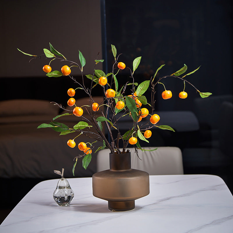 Bulk 33" 9 Fruits Tangerine Stems Artificial Fruits Kumquat Branches Spray Wholesale