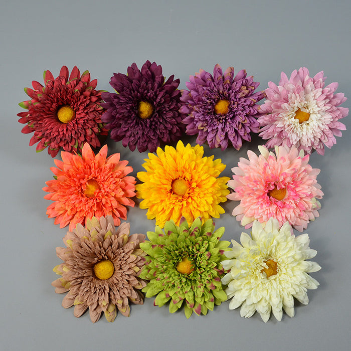 Bulk 5.5" Large Teddy Bear Sunflower Flower Heads for Crafts Wholesale