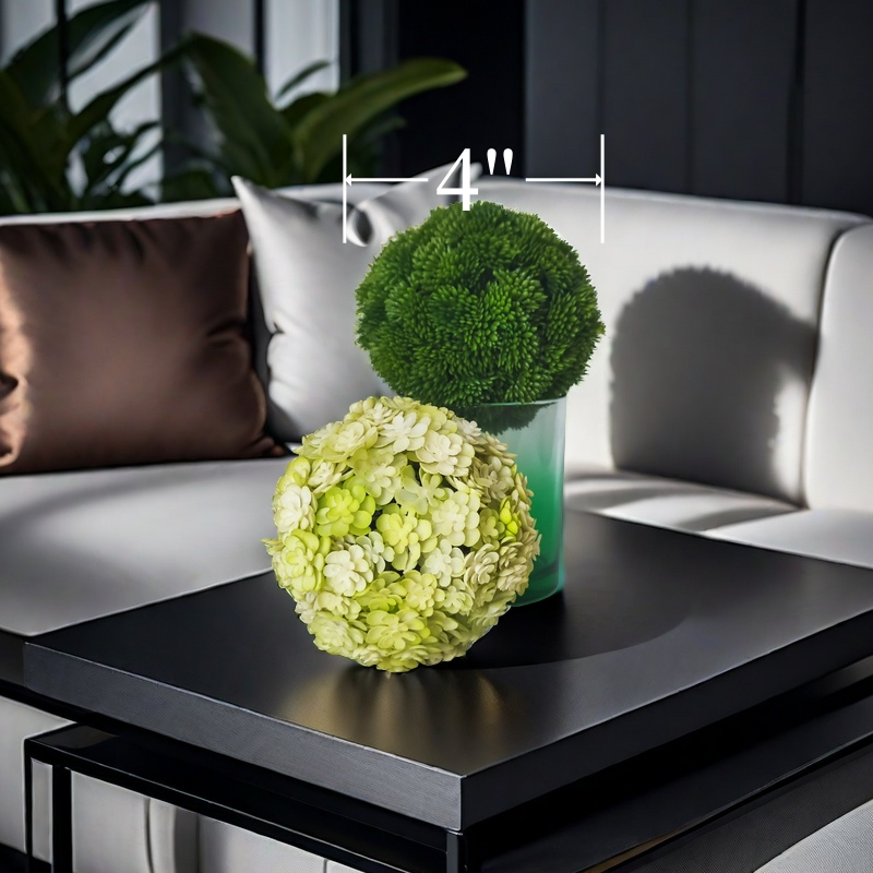 Bulk 4" Topiary Plant Balls Decorative Artificial Succulents Balls Wholesale