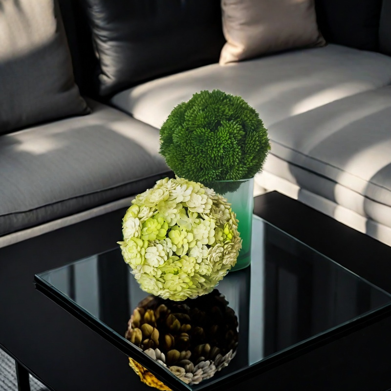 Bulk 4" Topiary Plant Balls Decorative Artificial Succulents Balls Wholesale
