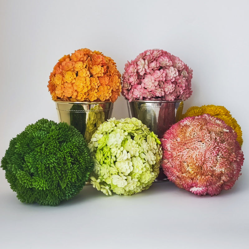 Bulk 4" Topiary Plant Balls Decorative Artificial Succulents Balls Wholesale