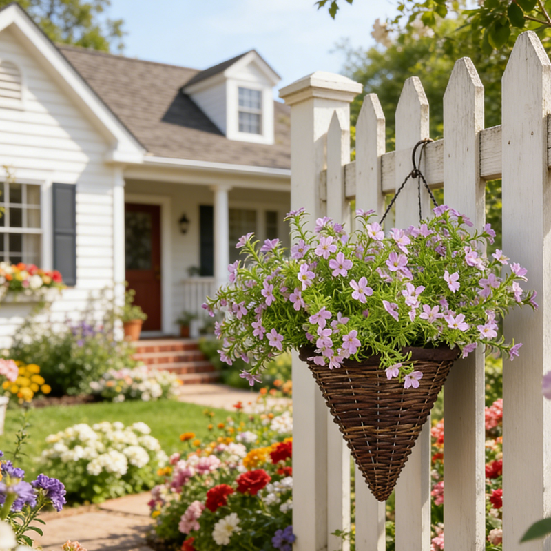 Bulk 11" UV-Resistant Artificial Wildflowers Bush for Outdoor Decor Wholesale