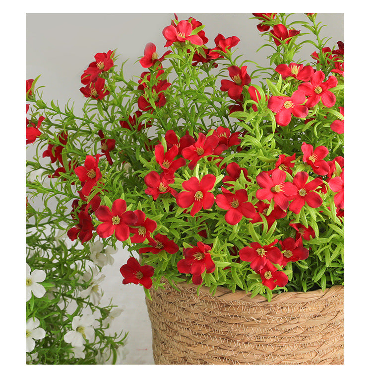Bulk 11" UV-Resistant Artificial Wildflowers Bush for Outdoor Decor Wholesale