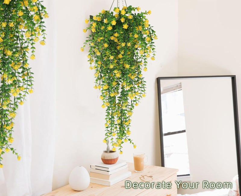 Bulk 3Pcs Spring Flowers Hanging Garland for Basket Outdoors UV Protection Wholesale