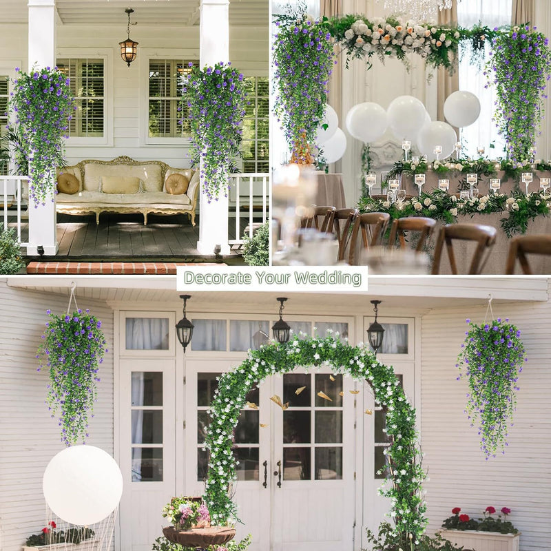 Bulk 3Pcs Spring Flowers Hanging Garland for Basket Outdoors UV Protection Wholesale