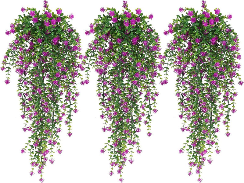 Bulk 3Pcs Spring Flowers Hanging Garland for Basket Outdoors UV Protection Wholesale