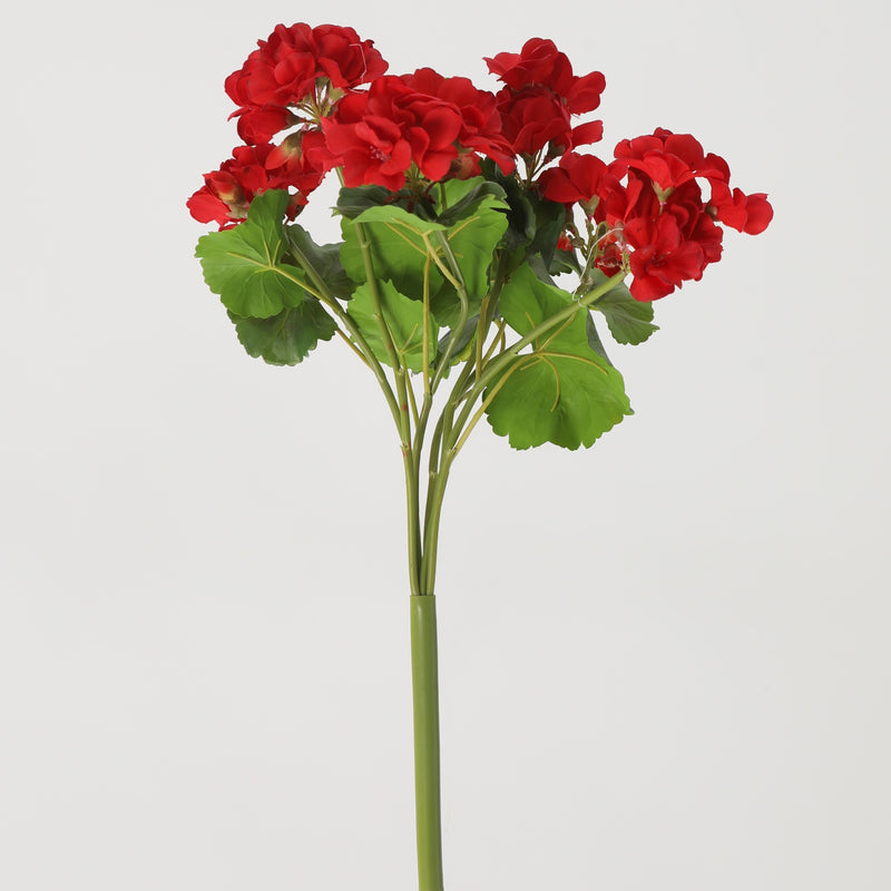 Premium Real Touch Geranium Bush UV Resistant - 17"