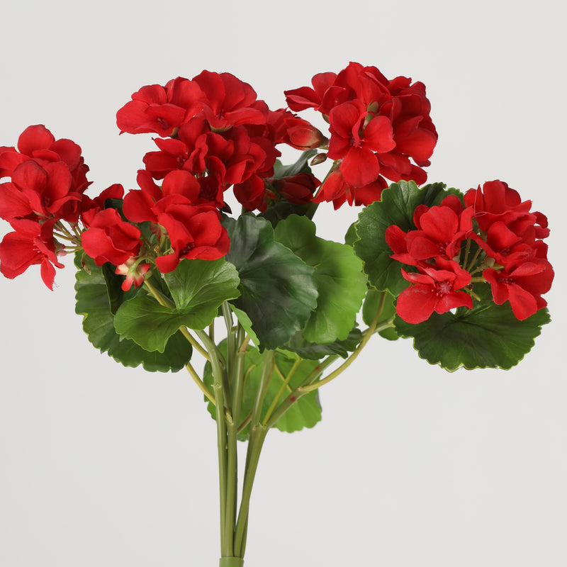 Premium Real Touch Geranium Bush UV Resistant - 17"
