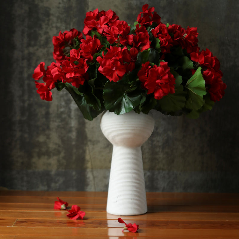 Premium Real Touch Geranium Bush UV Resistant - 17"