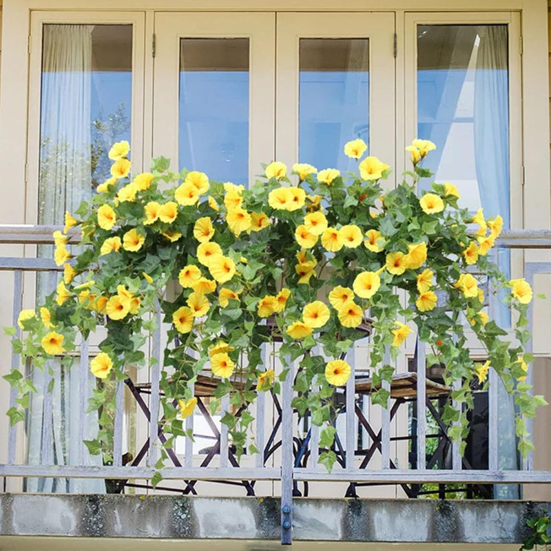Bulk 39" UV Resistant Artificial Morning Glories Artificial Flower for Outdoors Wholesale
