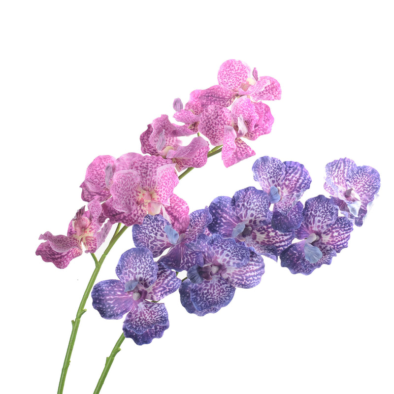 Tiges d'orchidées Vanda Miss Joaquim Real Touch de 30 pouces en gros 