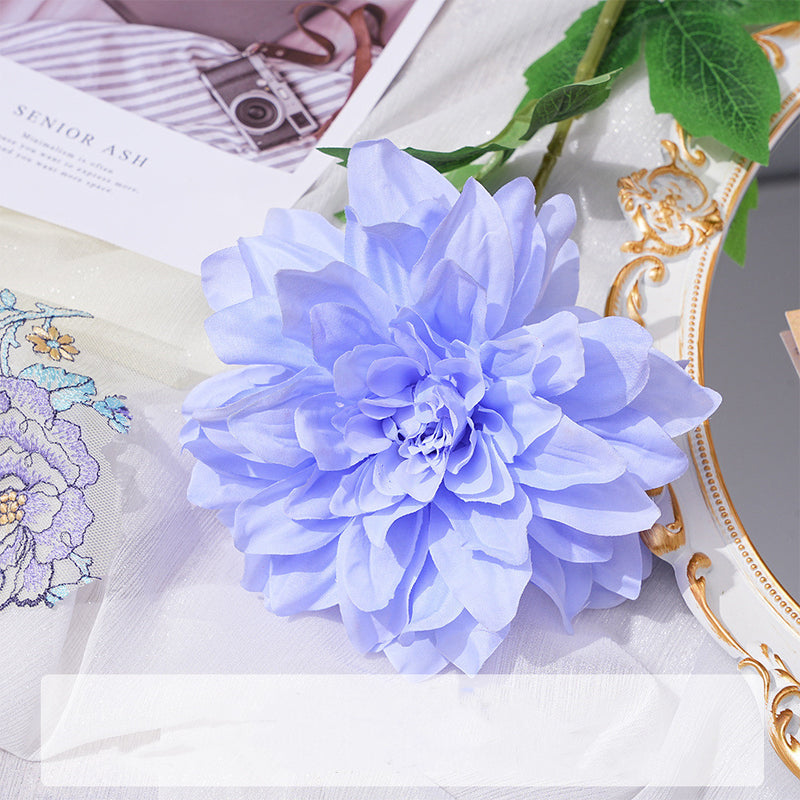 Fleurs artificielles en soie avec tige de dahlia de 24 po en vrac, plantes d'automne, compositions florales en gros