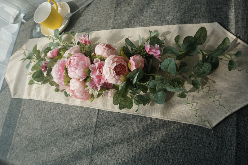 Fleurs d'arche de mariage en vrac Pivoine Swag floral artificiel rustique pour linteau de porte Centres de table en gros