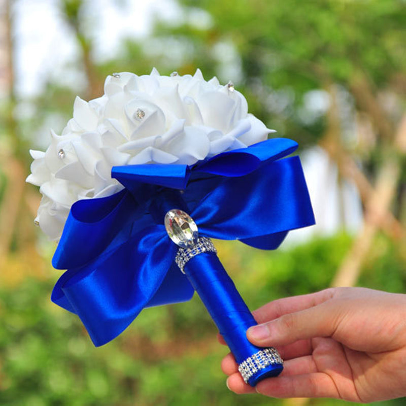 Bouquets de mariage en mousse de 7 pouces pour demoiselle d'honneur en gros 