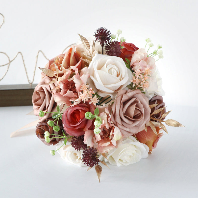 Bulk 8.6" Wedding Bouquets for Bride Bridesmaid Wedding Church Decoration Wholesale