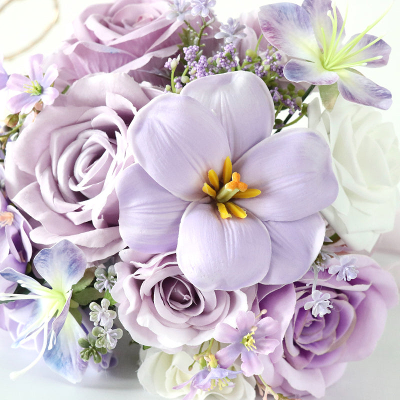 Bulk 8.6" Wedding Bouquets for Bride Bridesmaid Wedding Church Decoration Wholesale