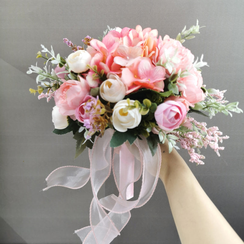 Bulk 23 Colors 7" Bridesmaid Bouquet Artificial Wedding Bouquets Wholesale