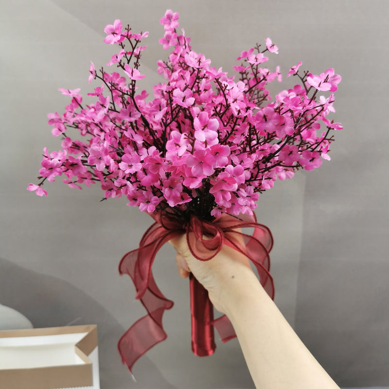 Bulk 23 Colors 7" Bridesmaid Bouquet Artificial Wedding Bouquets Wholesale