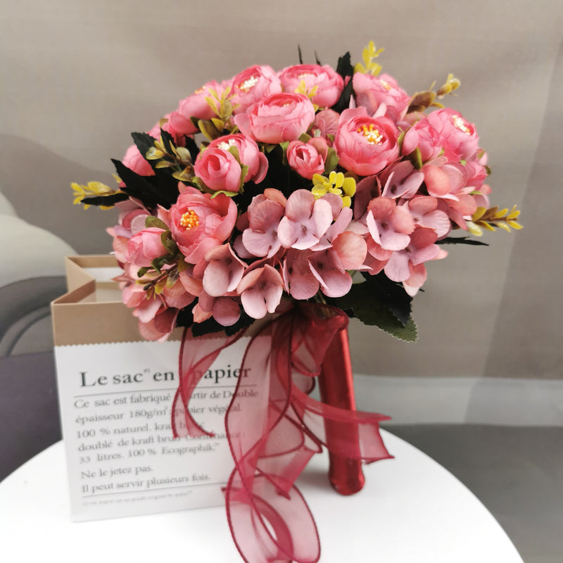 Bulk 23 Colors 7" Bridesmaid Bouquet Artificial Wedding Bouquets Wholesale