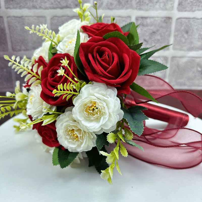 Bulk 23 Colors 7" Bridesmaid Bouquet Artificial Wedding Bouquets Wholesale