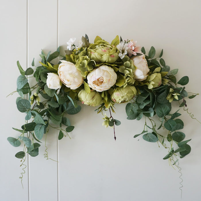 Bulk Wedding Arch Flowers Peony Rustic Artificial Floral Swag for Door Lintel Table Centerpieces Wholesale