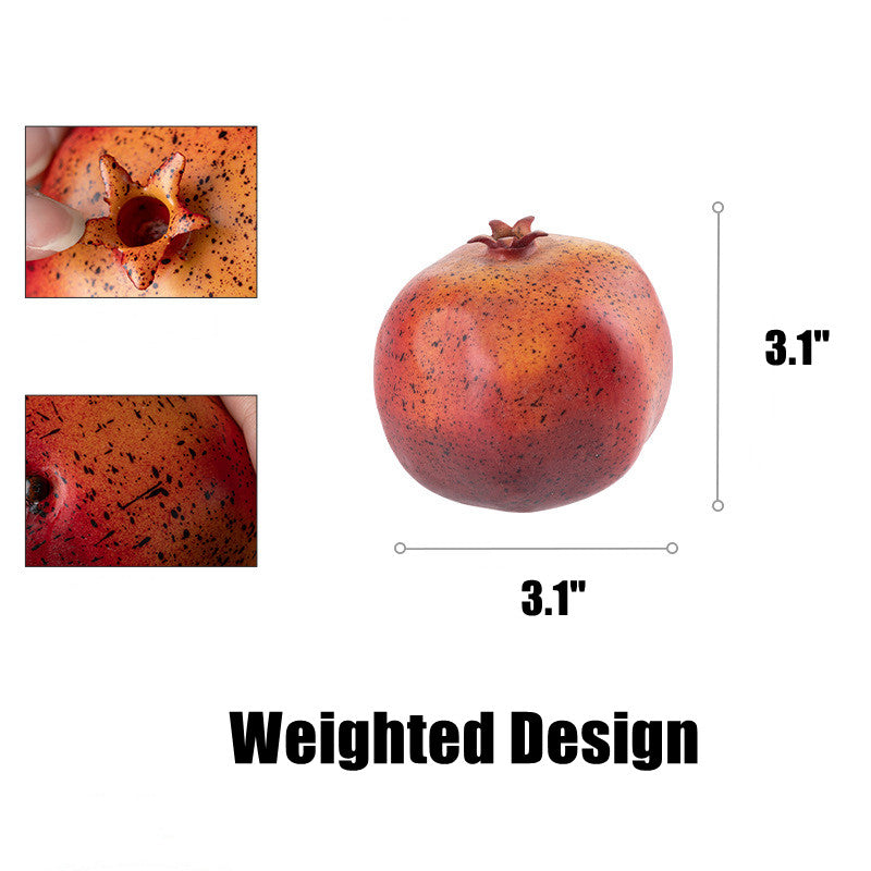 Grenade artificielle réaliste en vrac Fruits artificiels lestés en gros 