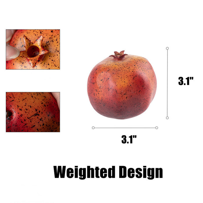 Bulk Artificial Realistic Pomegranate Weighted Artificial Fruits Wholesale